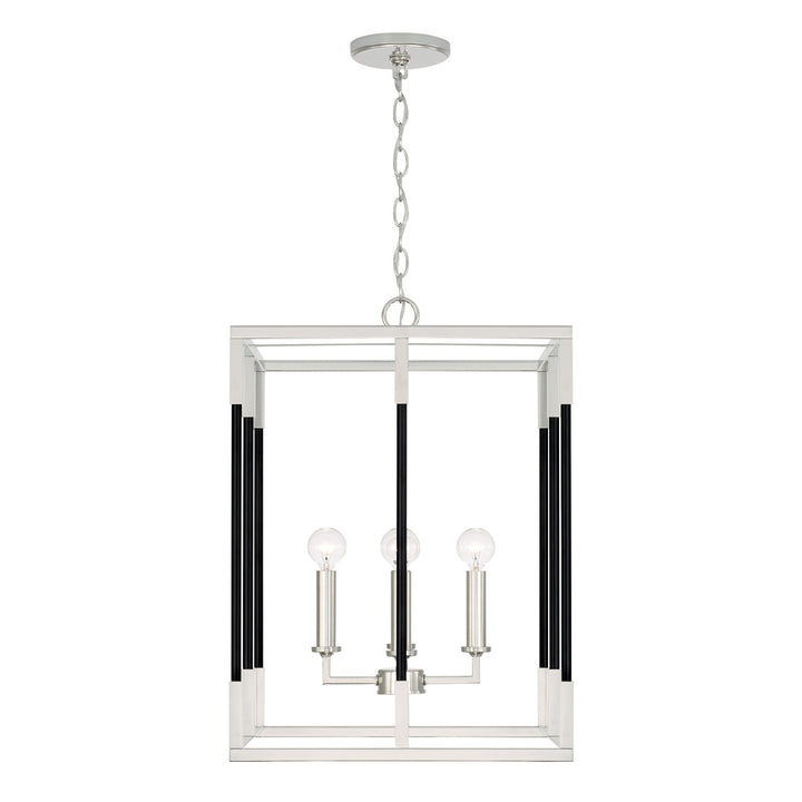 Capital Bleeker 544742NK Pendant Light - Polished Nickel and Matte Black