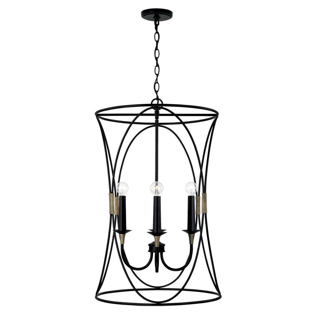 Capital Amara 545641KB Pendant Light - Matte Black with Brass