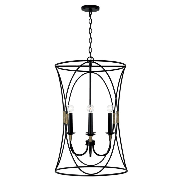 Capital Amara 545641KB Pendant Light - Matte Black with Brass