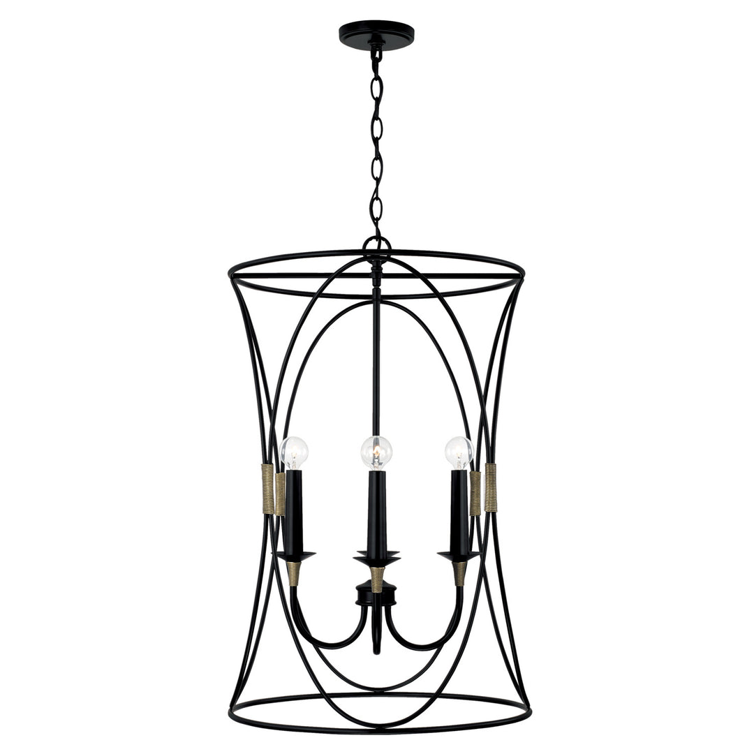 Capital Amara 545641KB Pendant Light - Matte Black with Brass