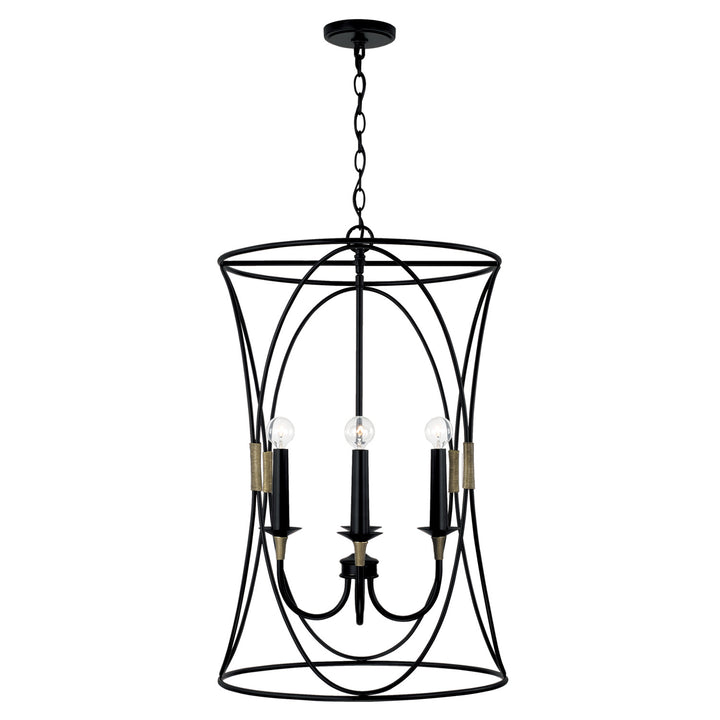 Capital Amara 545641KB Pendant Light - Matte Black with Brass