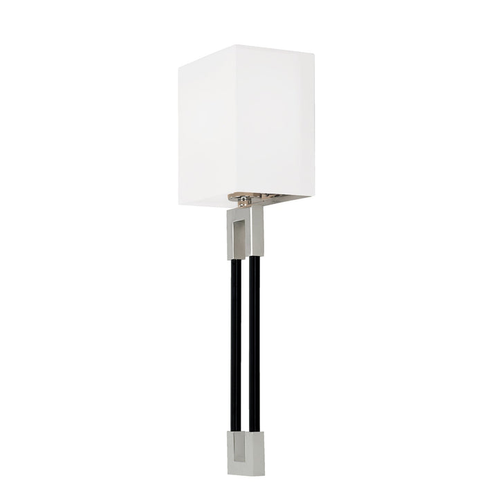 Capital Bleeker 644711NK Wall Sconce Light - Polished Nickel and Matte Black