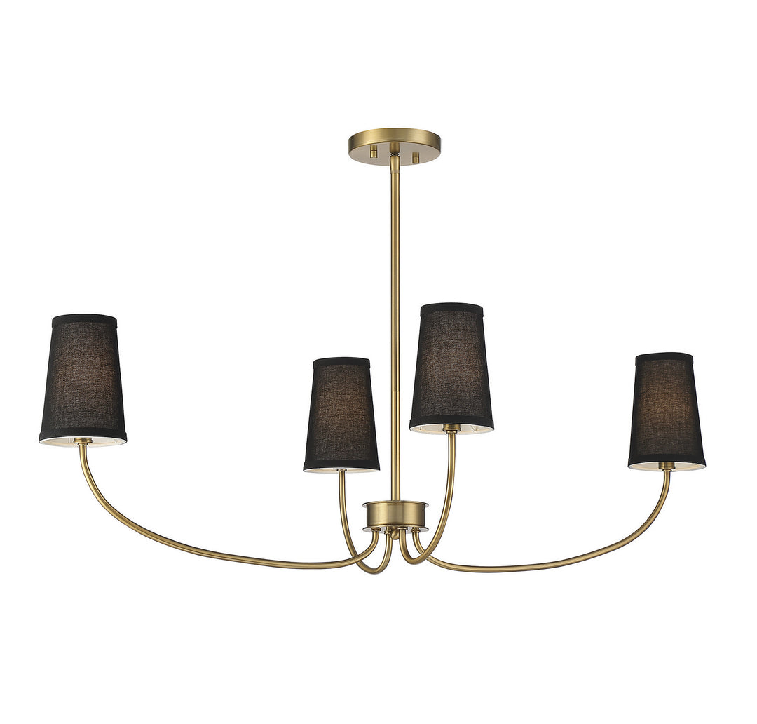 Meridian M100104NB Chandelier Light - Natural Brass