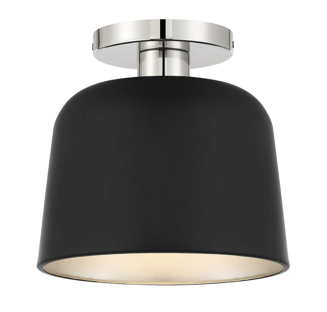 Meridian M60067MBKPN Ceiling Light - Matte Black with Polished Nickel