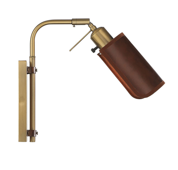 Meridian M90062NB Wall Light - Natural Brass
