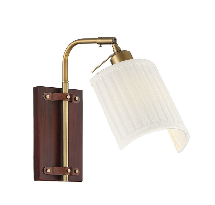 Meridian Lighting M90068NB  One Light Wall Sconce Lamp Brass