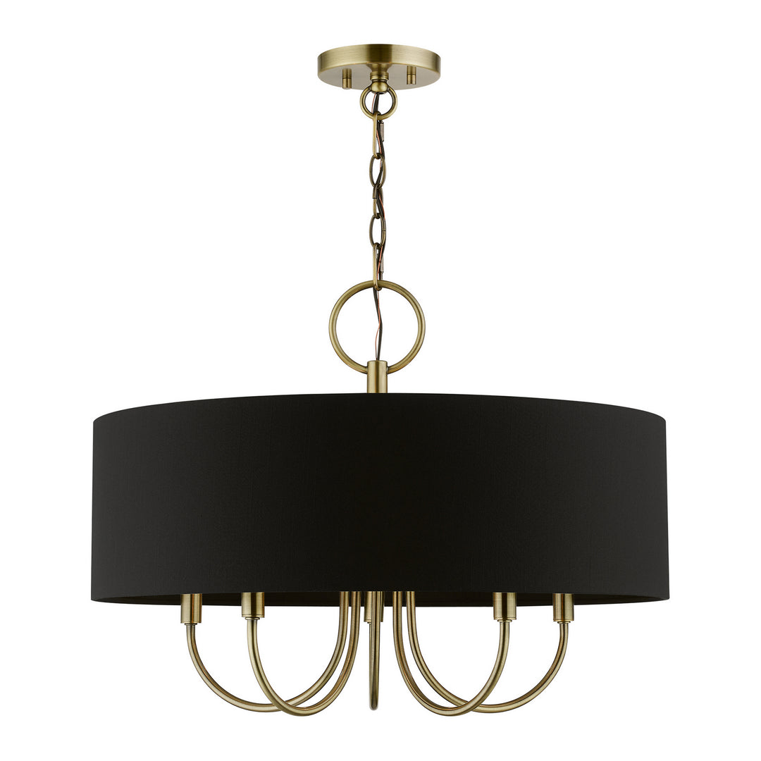 Livex Huntington 40115-01 Chandelier Light - Antique Brass