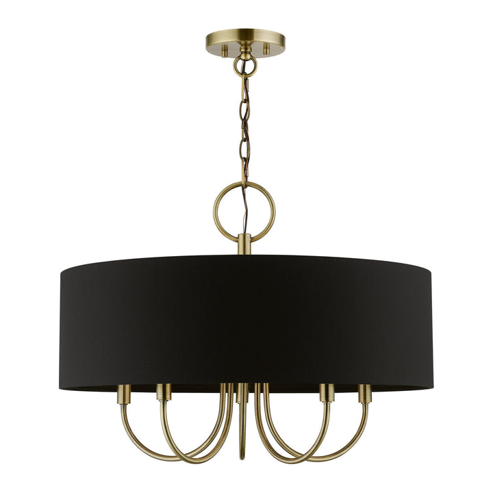 Livex Huntington 40115-01 Chandelier Light - Antique Brass