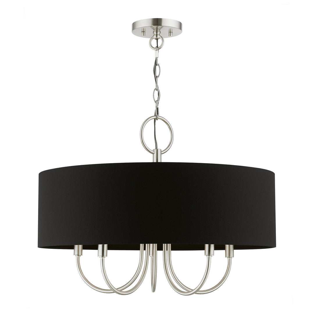 Livex Huntington 40115-91 Chandelier Light - Brushed Nickel