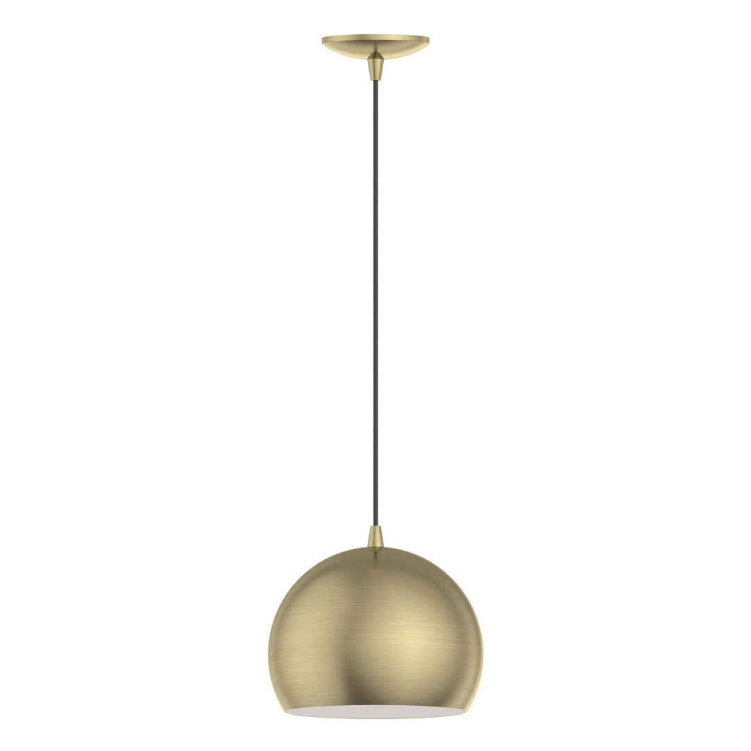 Livex Piedmont 40801-01 Pendant Light - Antique Brass