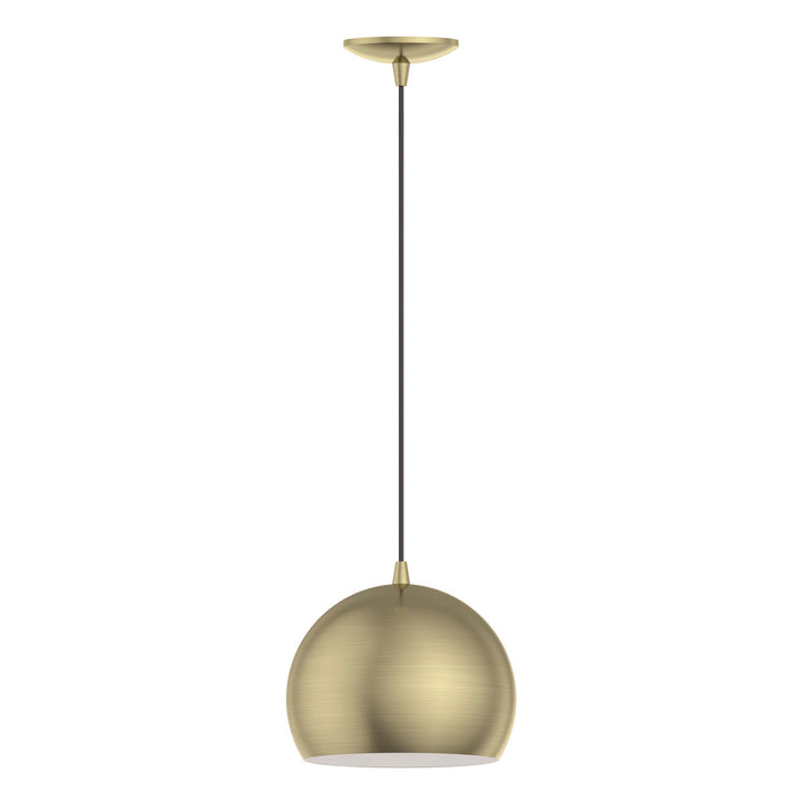 Livex Piedmont 40801-01 Pendant Light - Antique Brass