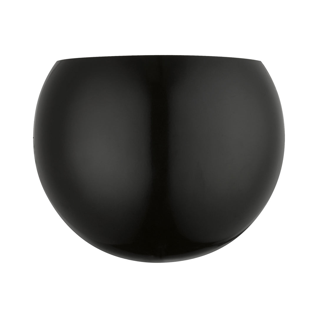 Livex Piedmont 40802-68 Wall Sconce Light - Shiny Black