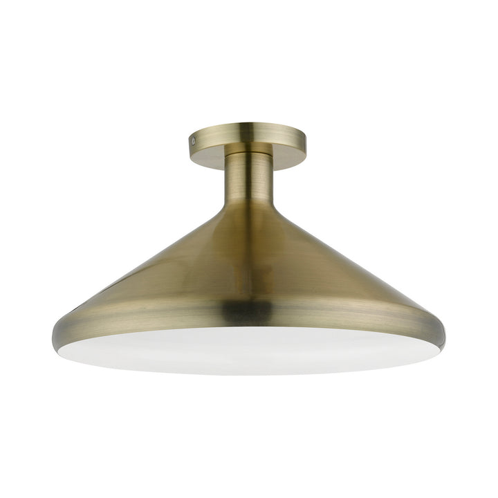 Livex Geneva 40950-01 Ceiling Light - Antique Brass