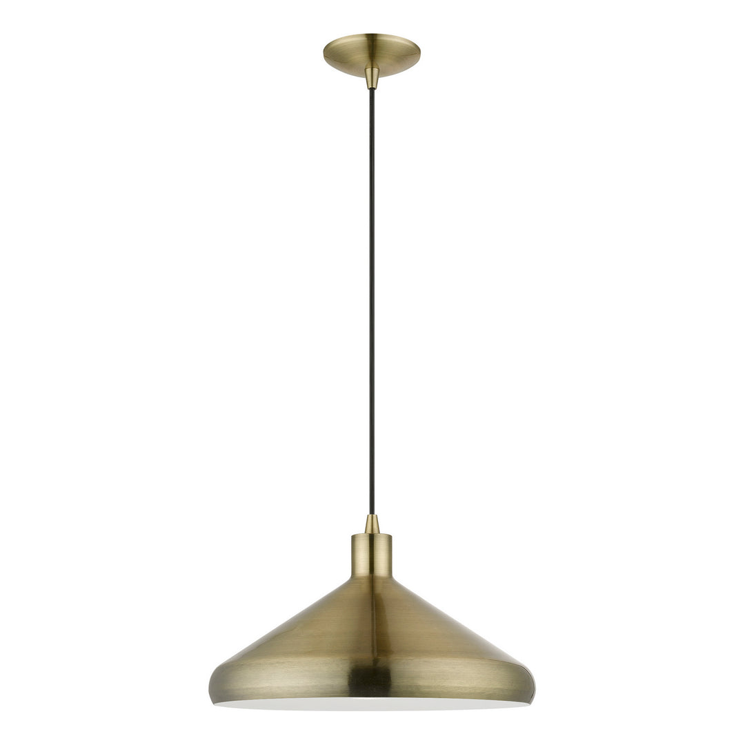Livex Geneva 40953-01 Pendant Light - Antique Brass