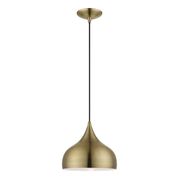 Livex Amador 40982-01 Pendant Light - Antique Brass