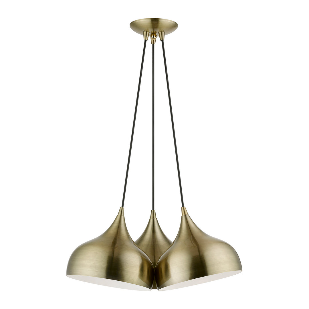 Livex Amador 40983-01 Pendant Light - Antique Brass