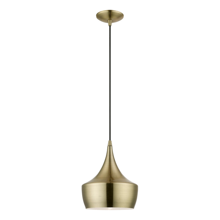 Livex Waldorf 40991-01 Pendant Light - Antique Brass