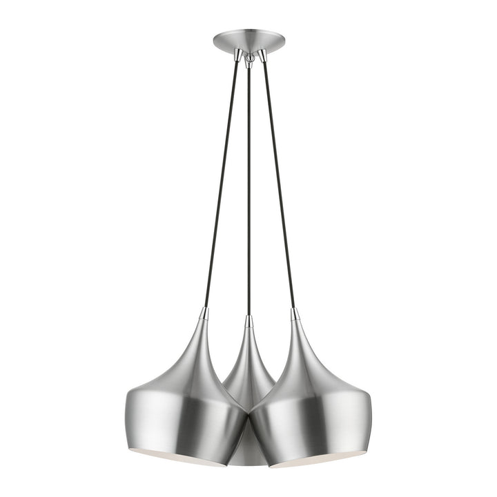 Livex Waldorf 41083-66 Pendant Light - Brushed Aluminum