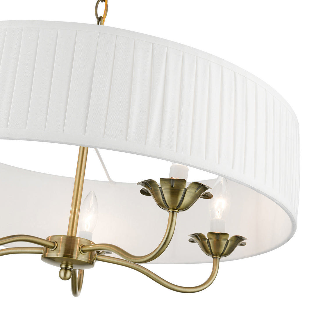 Livex Edinburgh 41775-01 Chandelier Light - Antique Brass