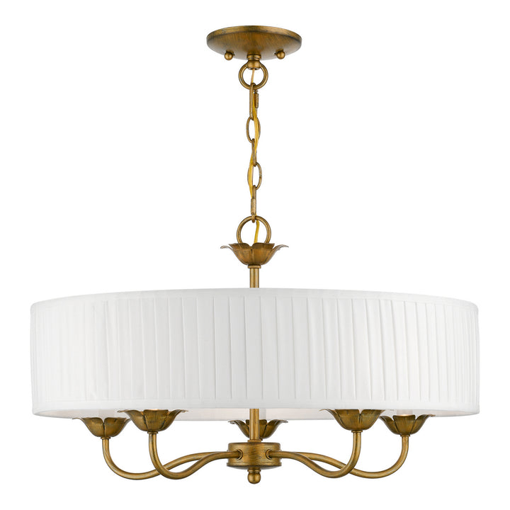 Livex Edinburgh 41775-48 Chandelier Light - Antique Gold Leaf