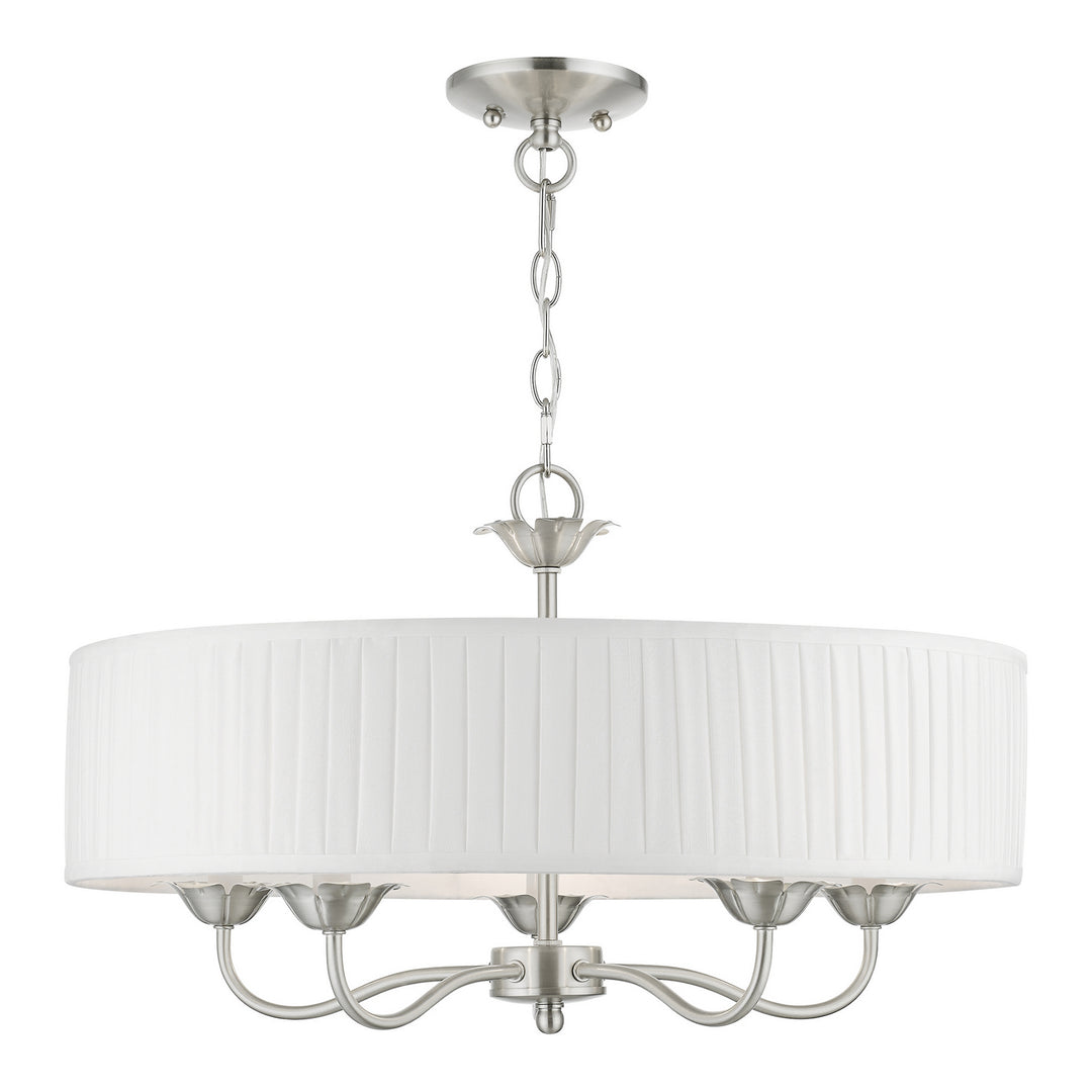 Livex Edinburgh 41775-91 Chandelier Light - Brushed Nickel