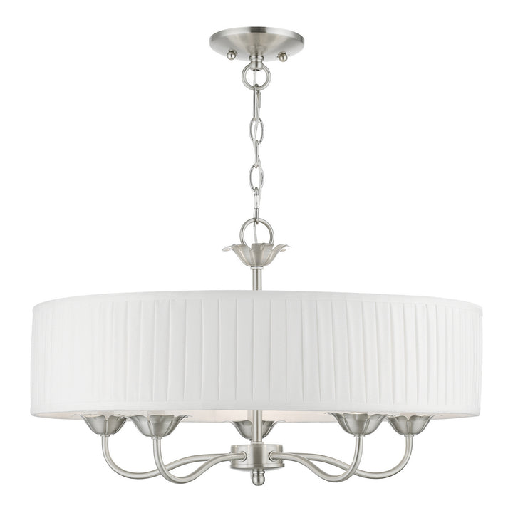 Livex Edinburgh 41775-91 Chandelier Light - Brushed Nickel