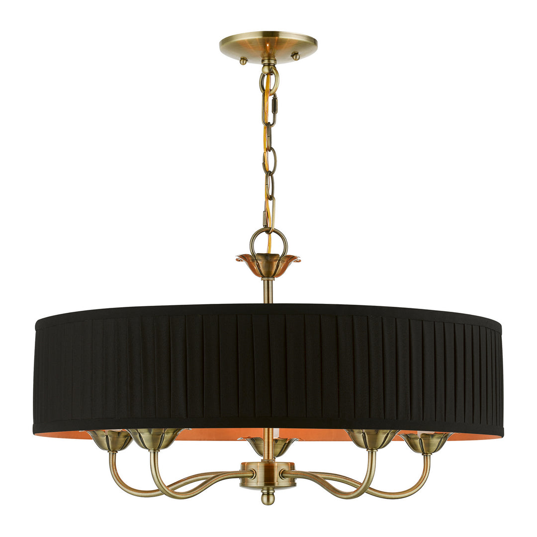 Livex Harrington 41865-01 Chandelier Light - Antique Brass