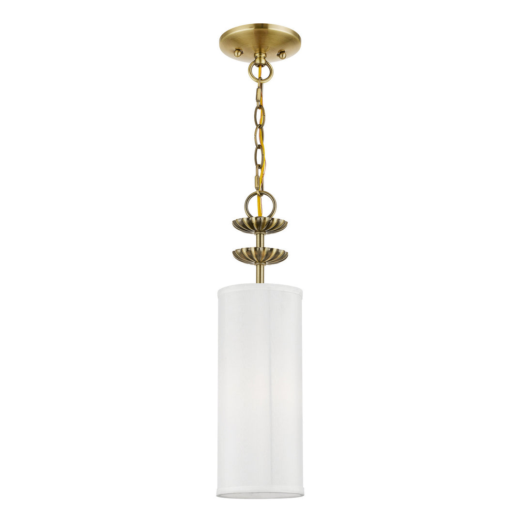 Livex Brookdale 42981-01 Pendant Light - Antique Brass