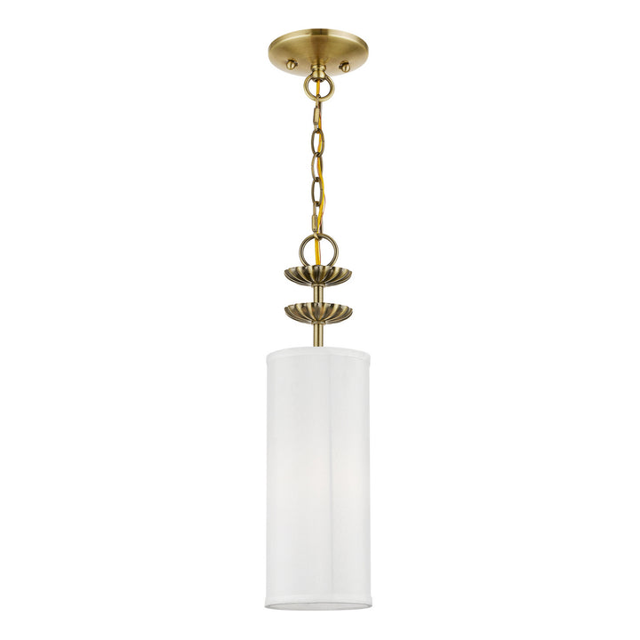 Livex Brookdale 42981-01 Pendant Light - Antique Brass