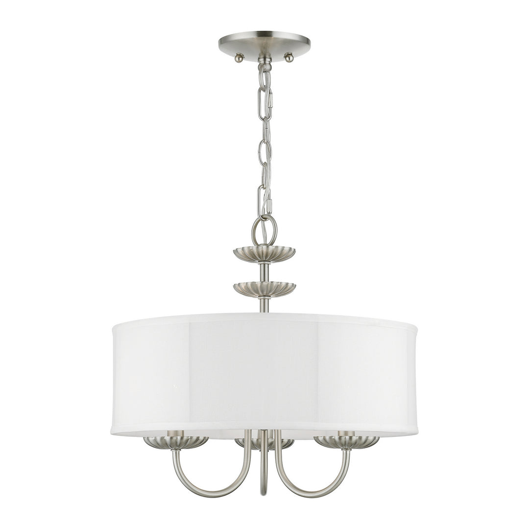 Livex Brookdale 42983-91 Chandelier Light - Brushed Nickel