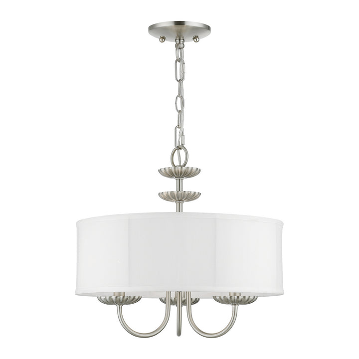 Livex Brookdale 42983-91 Chandelier Light - Brushed Nickel