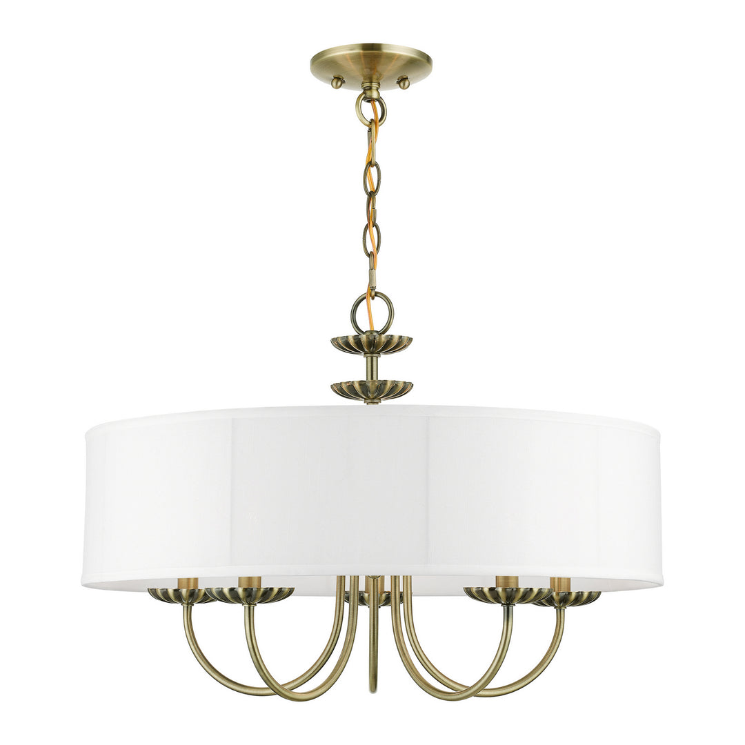 Livex Brookdale 42985-01 Chandelier Light - Antique Brass