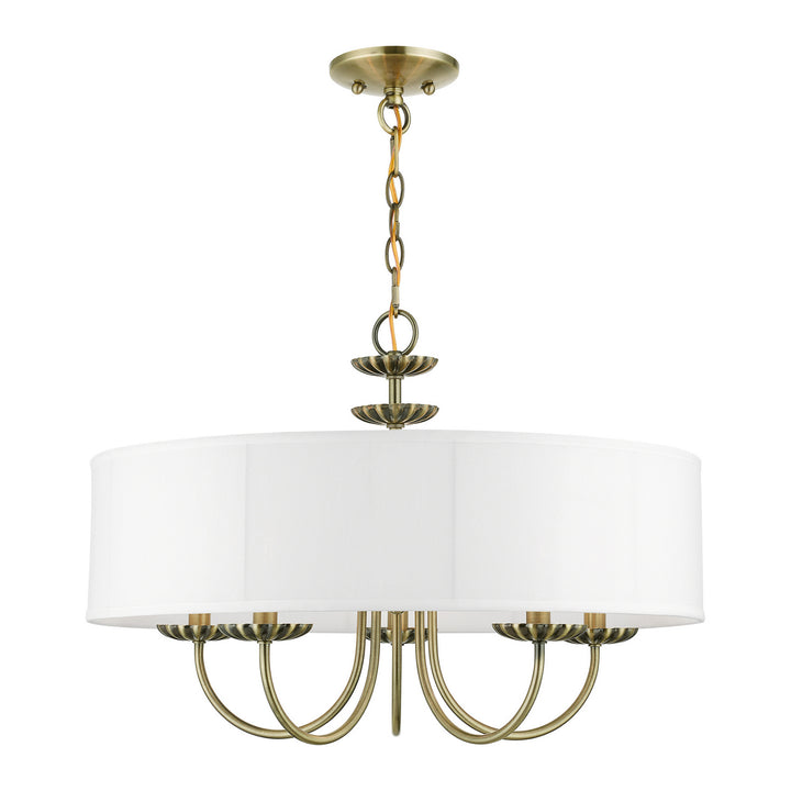 Livex Brookdale 42985-01 Chandelier Light - Antique Brass