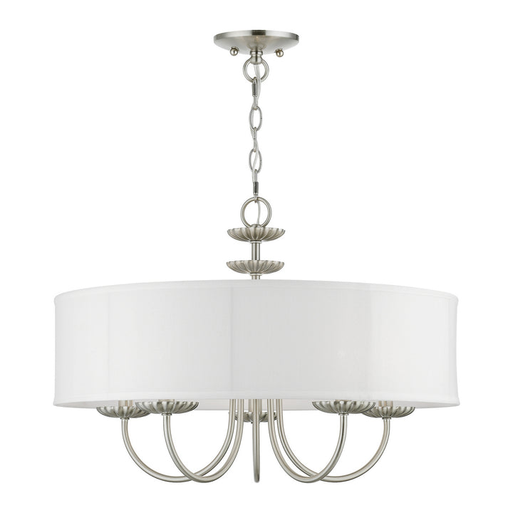 Livex Brookdale 42985-91 Chandelier Light - Brushed Nickel