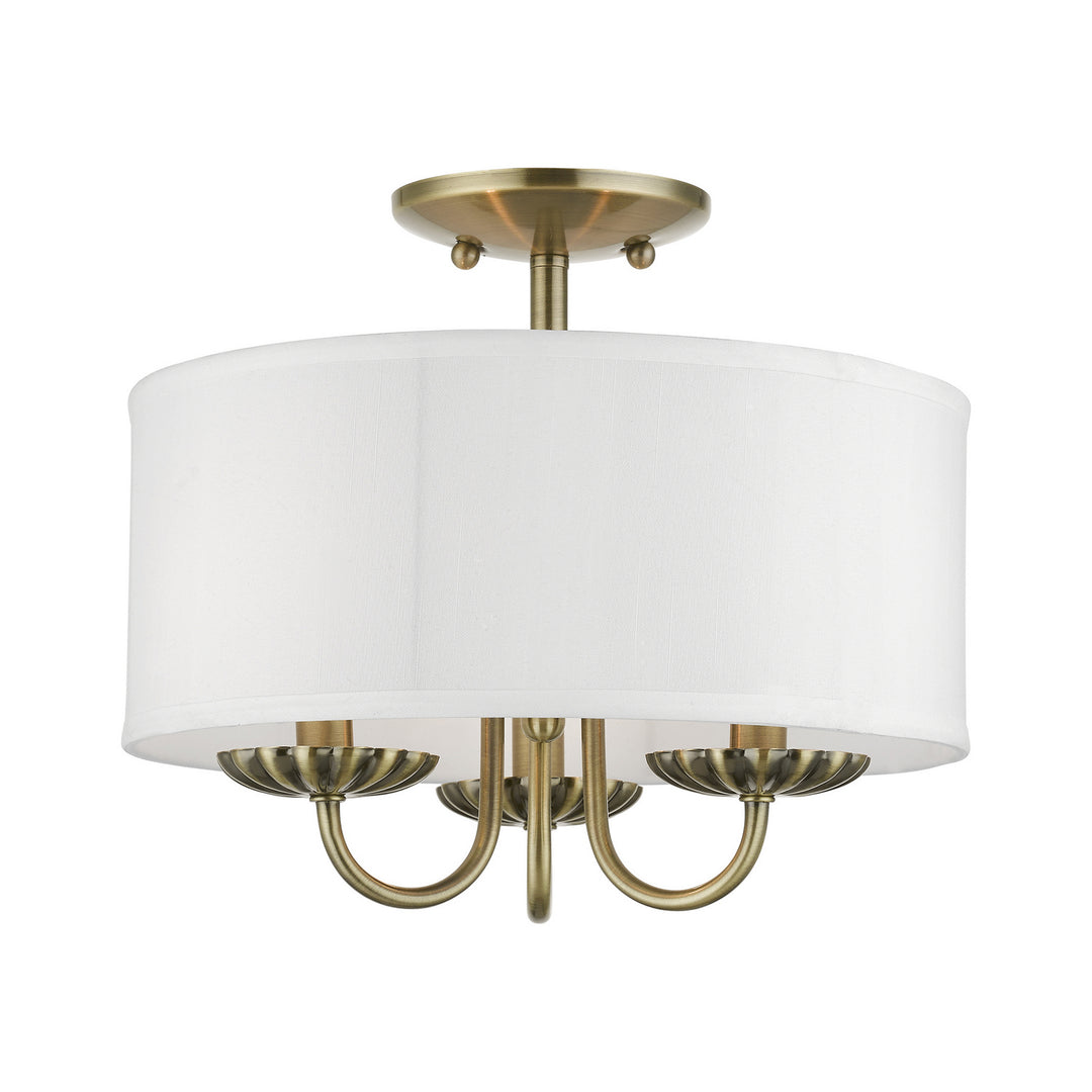 Livex Brookdale 42987-01 Ceiling Light - Antique Brass