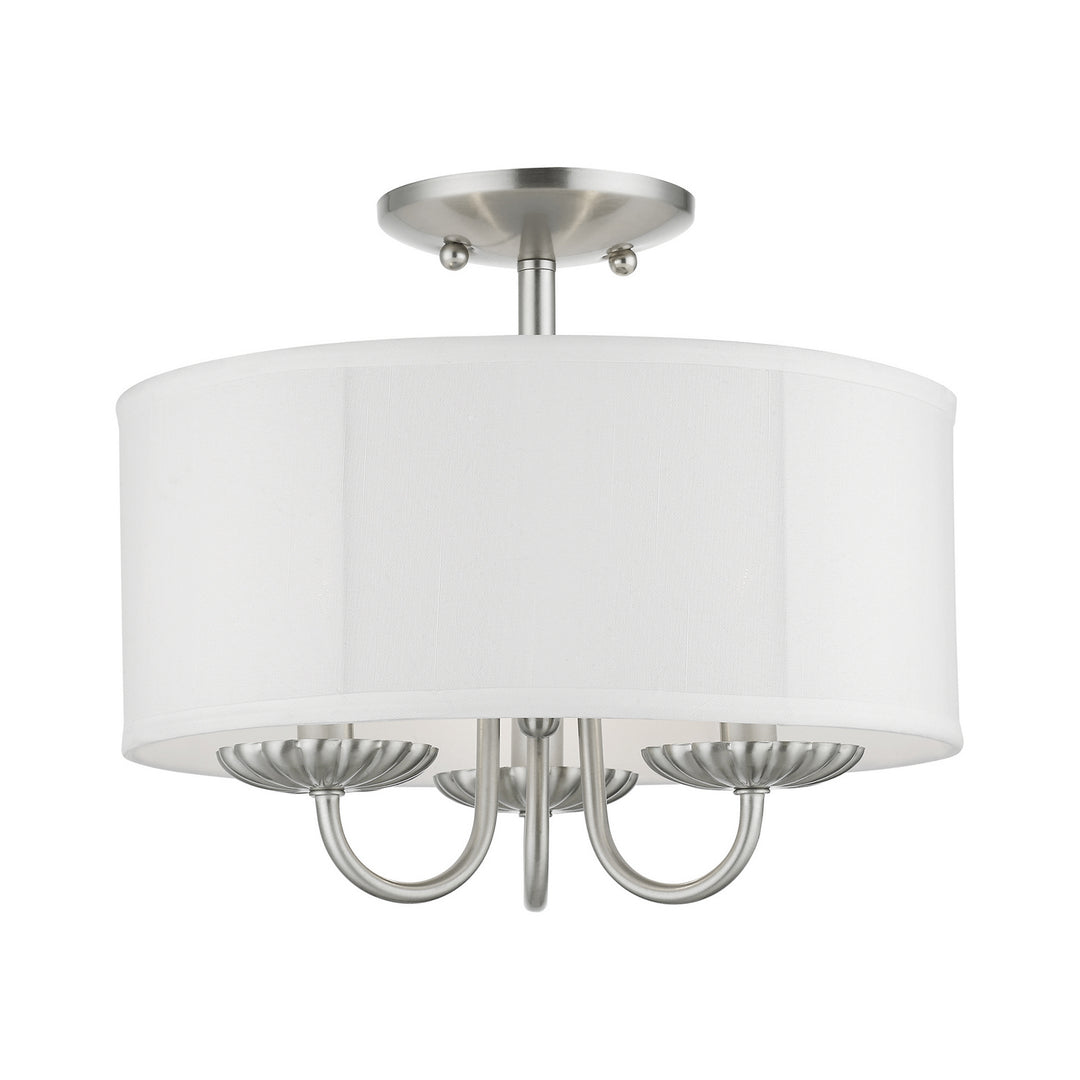 Livex Brookdale 42987-91 Ceiling Light - Brushed Nickel