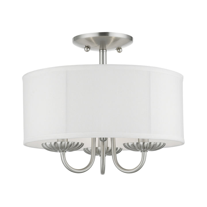 Livex Brookdale 42987-91 Ceiling Light - Brushed Nickel