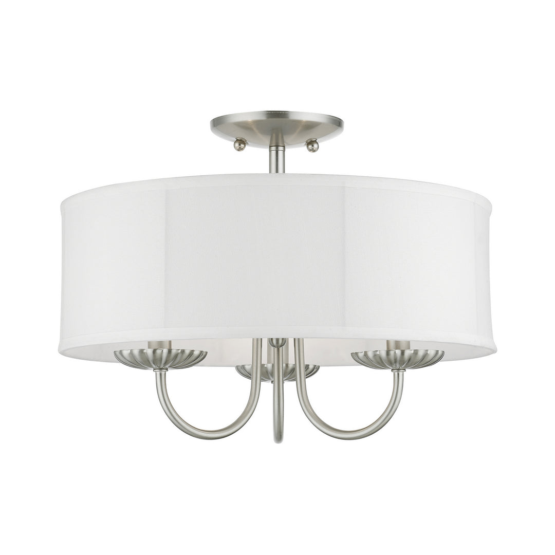 Livex Brookdale 42989-91 Ceiling Light - Brushed Nickel