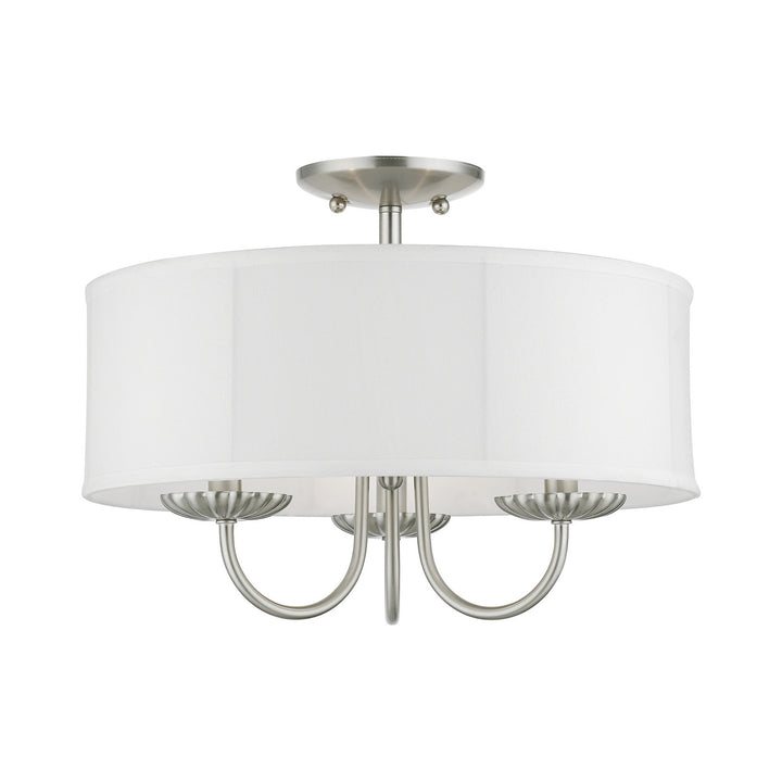Livex Brookdale 42989-91 Ceiling Light - Brushed Nickel