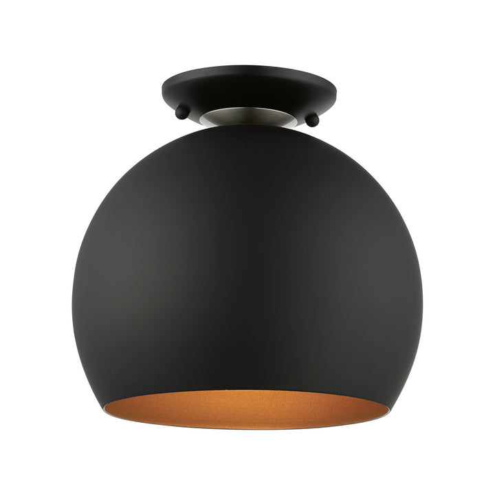 Livex Piedmont 43390-04 Ceiling Light - Black w/ Brushed Nickels