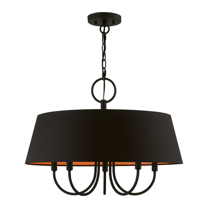 Livex Palma 51355-04 Chandelier Light - Black