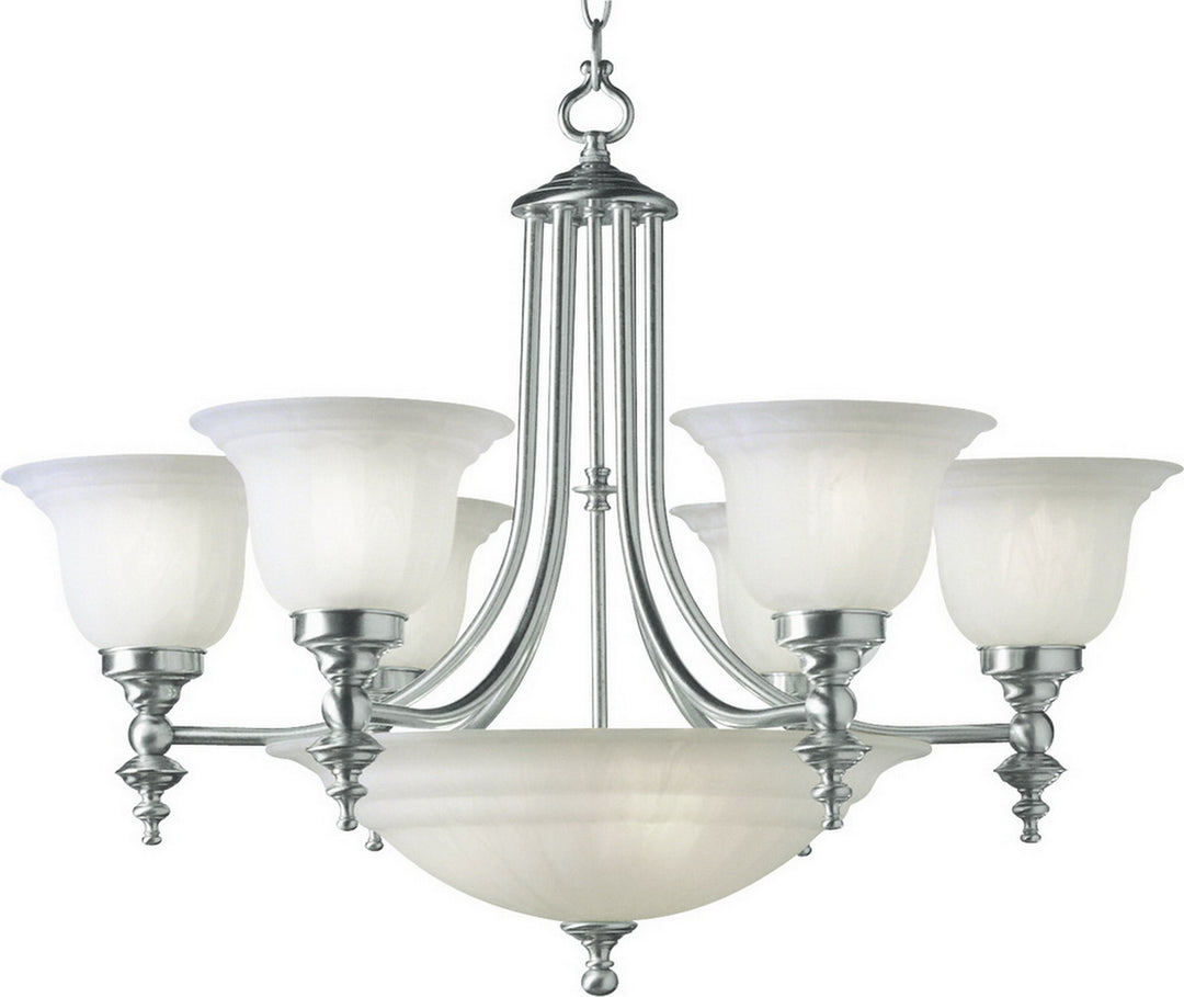 Dolan Designs Richland 665-09 Chandelier Light - Satin Nickel