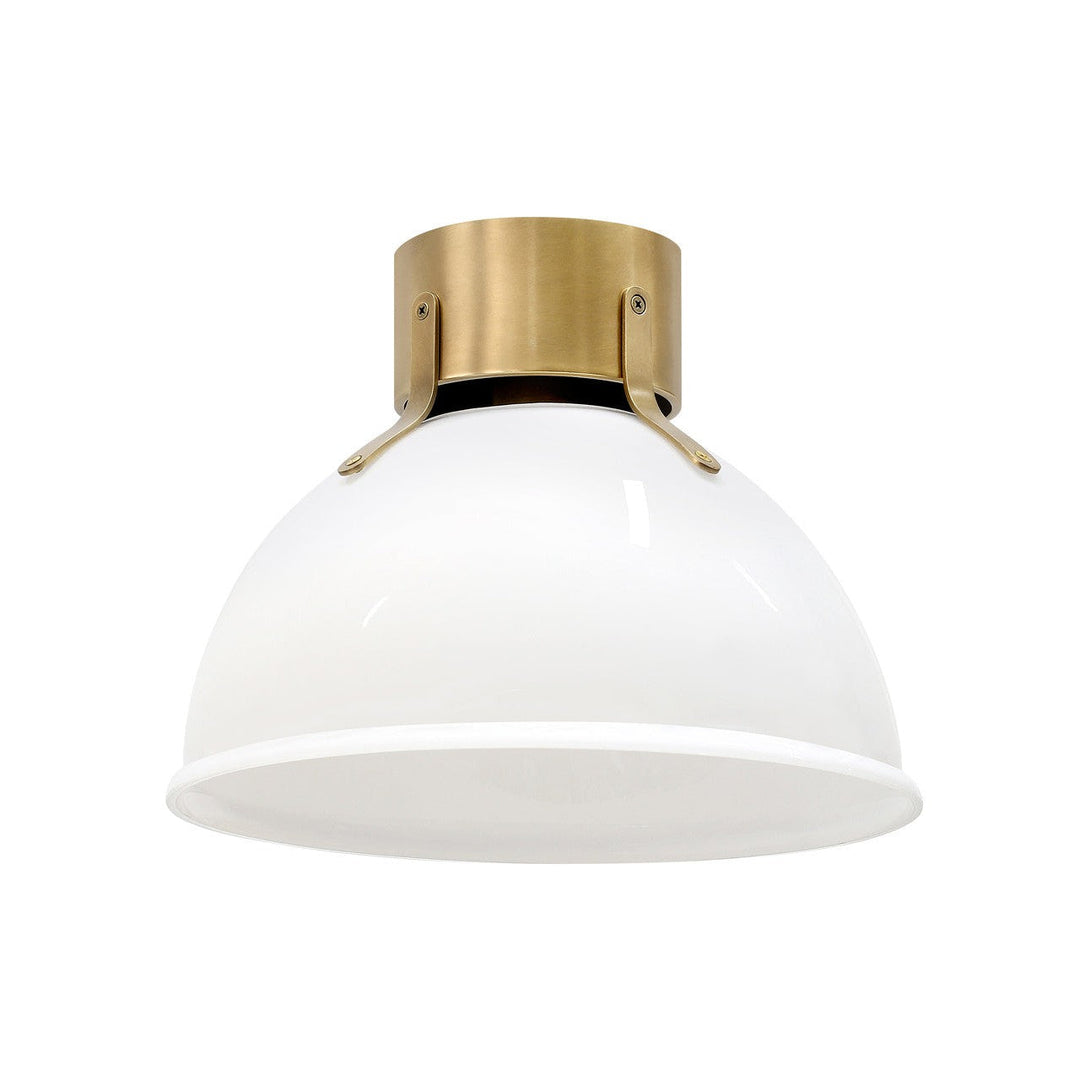 Hinkley Argo 3481HB-CO Ceiling Light - Heritage Brass with Cased Opal Glass