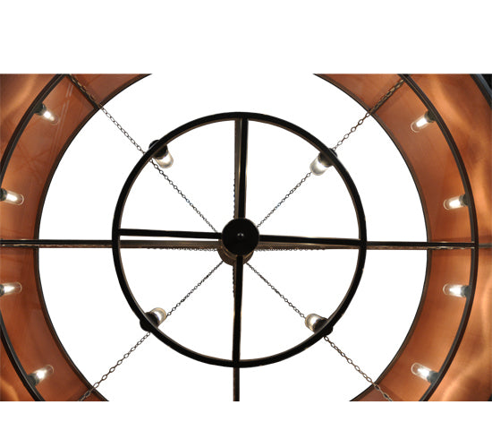 Meyda Tiffany Cilindro 119090 Chandelier Light - Nickel,Copper