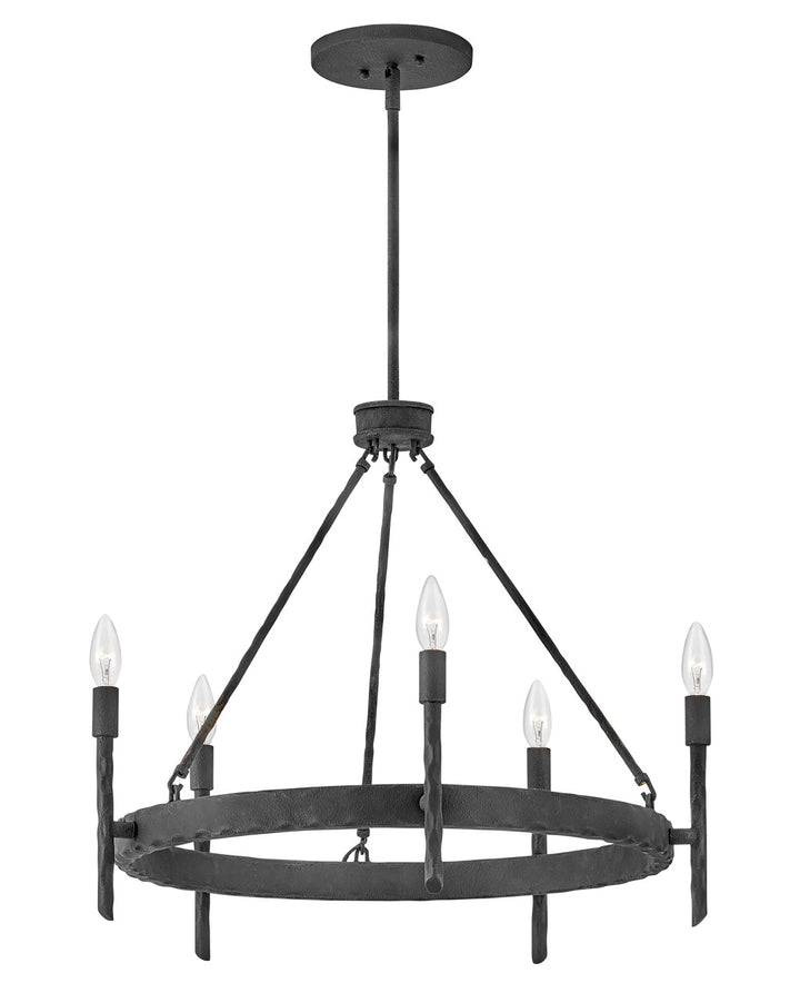 Hinkley Tress 3675FE Chandelier Light - Forged Iron