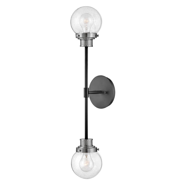 Hinkley Poppy 40692BK-BN Wall Sconce Light - Black with Brushed Nickel accents