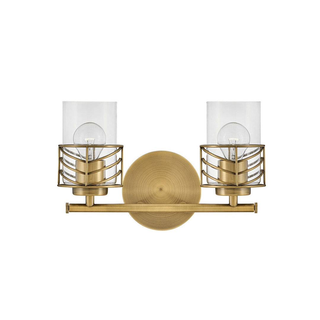 Hinkley Della 50262LCB Bath Vanity Light 15 in. wide - Lacquered Brass