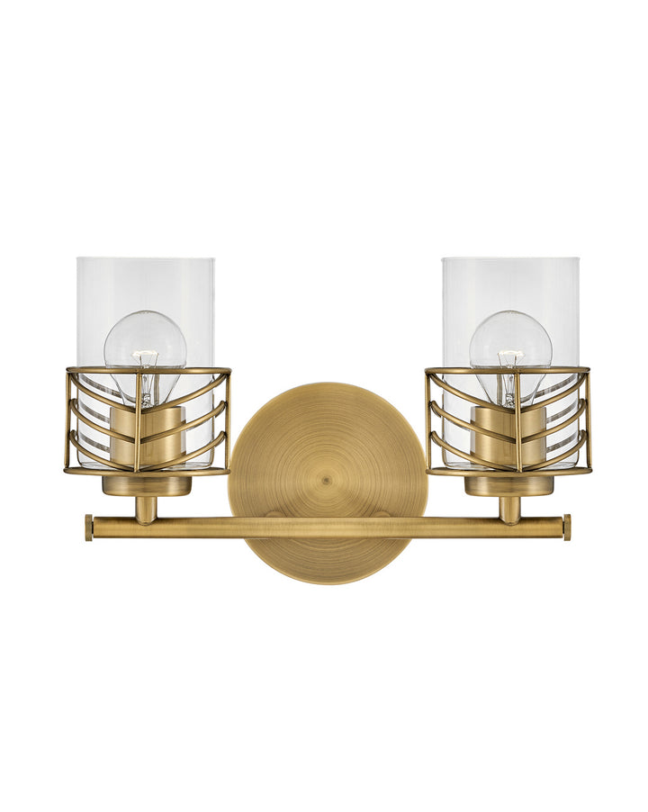 Hinkley Della 50262LCB Bath Vanity Light 15 in. wide - Lacquered Brass