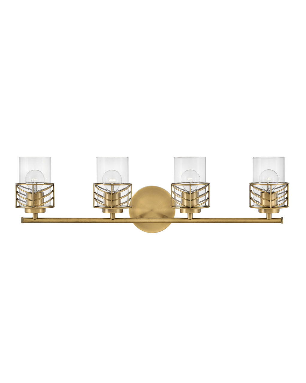 Hinkley Della 50264LCB Bath Vanity Light 34 in. wide - Lacquered Brass