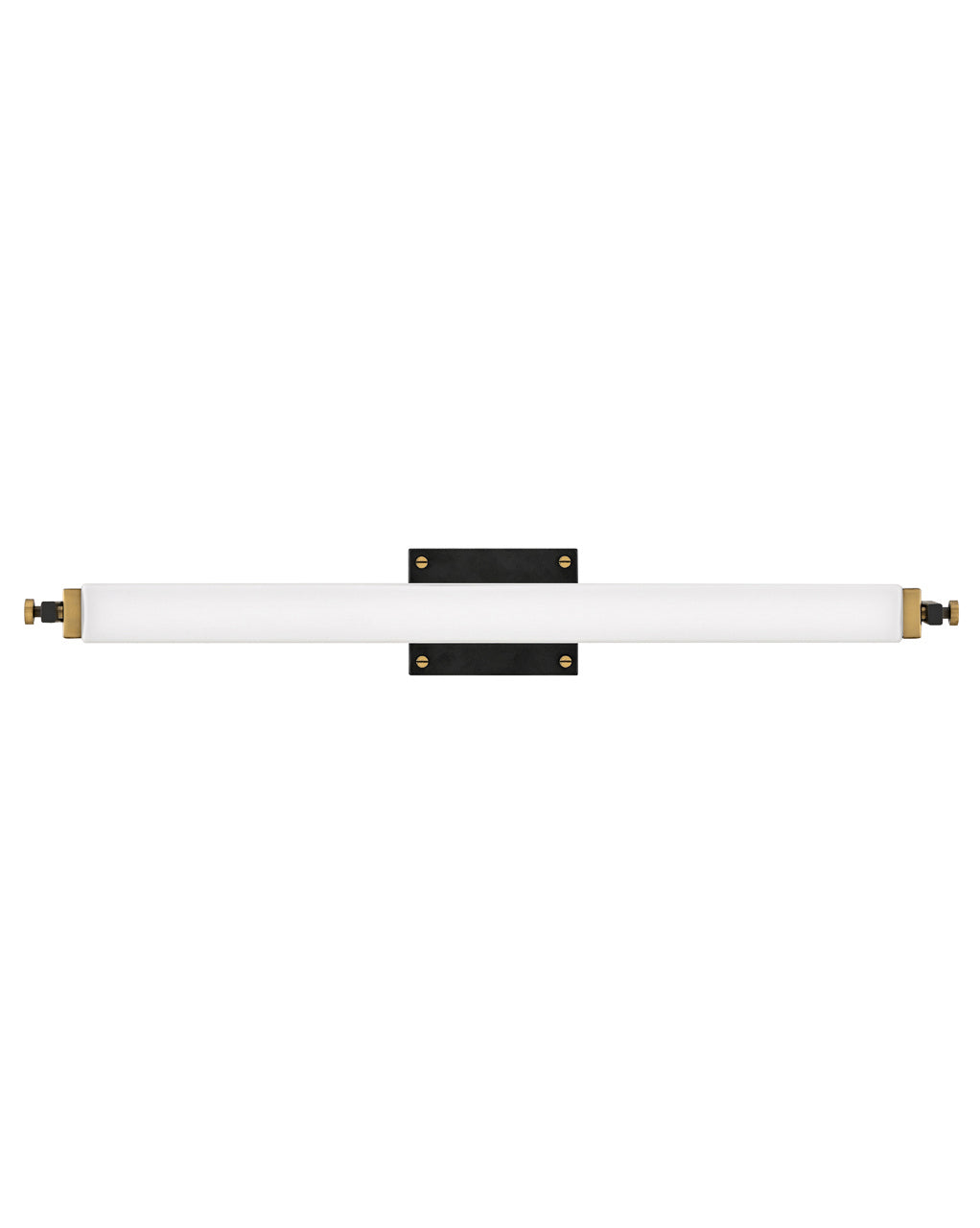 Hinkley Rollins 51093BK-HB Bath Vanity Light 31 in. wide - Black with Heritage Brass accents